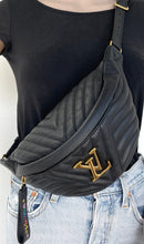 Load image into Gallery viewer, Louis Vuitton New Wave bum bag black leather