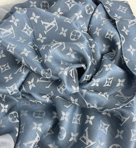 Louis Vuitton denim shawl in light blue