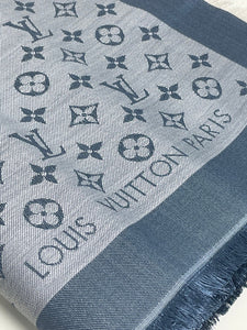 Louis Vuitton denim shawl in light blue