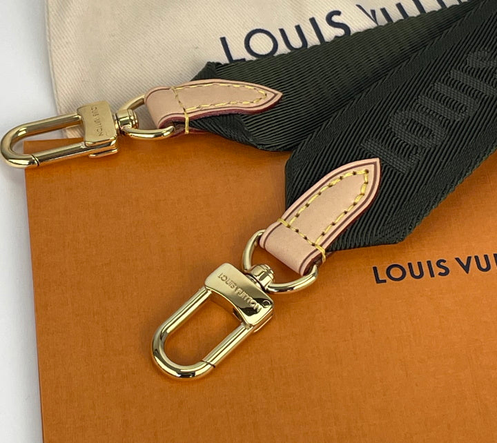Louis Vuitton logo bandouliere in khaki – Lady Clara's Collection