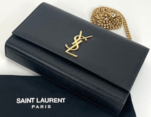 Load image into Gallery viewer, Yves Saint Laurent YSL kate medium black grain de poudre