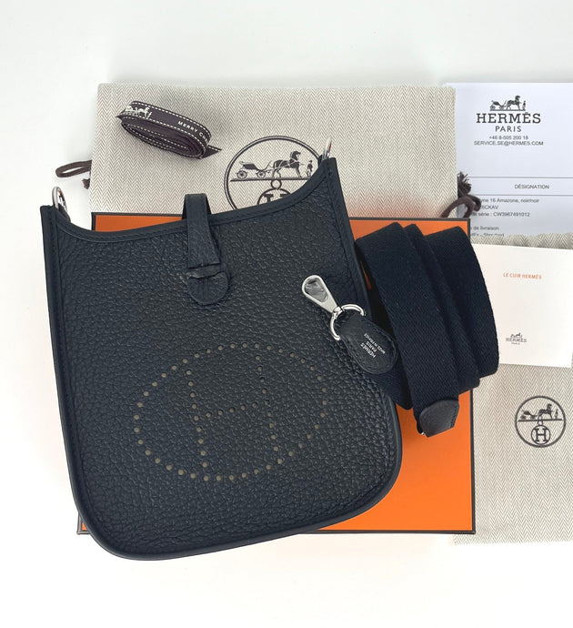 Hermes sac Evelyne 16 amazone noir /noir