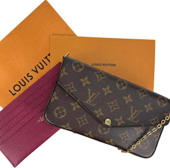 Louis Vuitton pochette felicie in monogram canvas