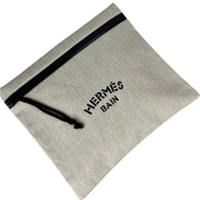 Load image into Gallery viewer, Hermes toile herringbone bain pouch