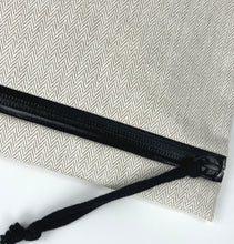 Load image into Gallery viewer, Hermes toile herringbone bain pouch