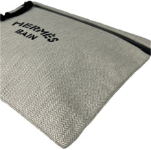 Load image into Gallery viewer, Hermes toile herringbone bain pouch