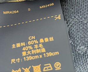 Louis Vuitton monogram shawl night blue