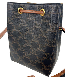 Celine micro sailor bag in triomphe canvas