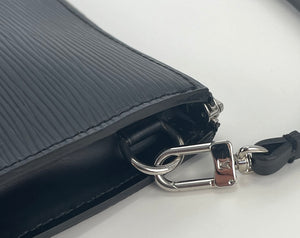 Louis Vuitton pochette accessories epi black