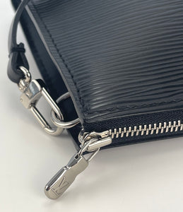 Louis Vuitton pochette accessories epi black