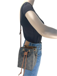 Celine micro sailor bag in triomphe canvas