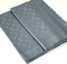 Load image into Gallery viewer, Louis Vuitton monogram shawl in anthracite