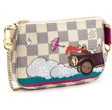Load image into Gallery viewer, Louis Vuitton mini pochette azur hibiscus illustre