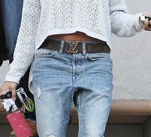 Load image into Gallery viewer, Louis Vuitton initiales belt size 85 in monogram