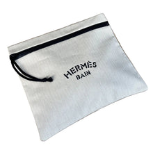 Load image into Gallery viewer, Hermes toile herringbone bain pouch