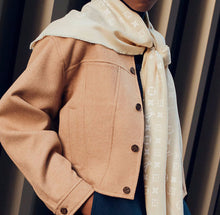 Load image into Gallery viewer, Louis Vuitton monogram classic shawl in ivorie