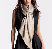 Load image into Gallery viewer, Louis Vuitton shine shawl greige