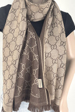 Load image into Gallery viewer, Gucci GG jacquard knitted scarf