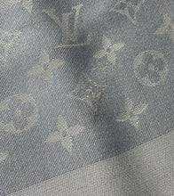 Load image into Gallery viewer, Louis Vuitton monogram shine shawl charcoral grey