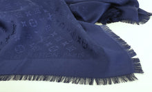 Load image into Gallery viewer, Louis Vuitton monogram shawl night blue