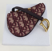 Load image into Gallery viewer, Dior Oblique saddle coin / key purse