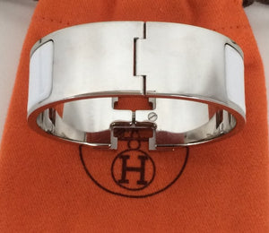 Hermes Clic Clac H enamel PM wide bracelet