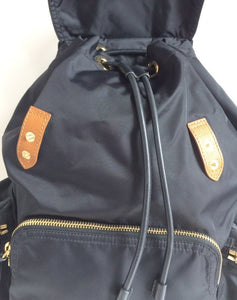 Burberry large rucksack in technical nylon and leather