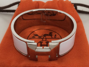 Hermes Clic Clac H enamel PM wide bracelet