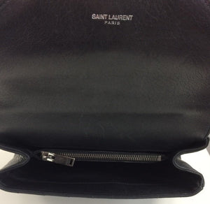 Saint Laurent college medium chain matelasse  bag