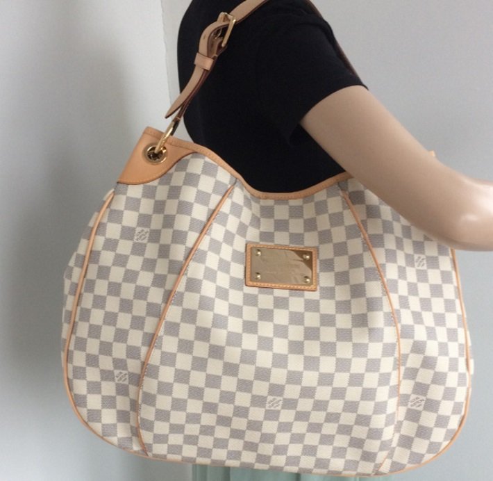 Louis Vuitton Damier Azur Galliera GM Tote Shoulder Bag Totes
