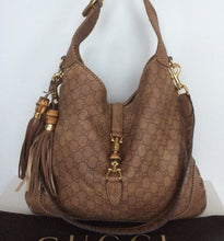 Load image into Gallery viewer, Gucci tan monogram guccissima new Jackie