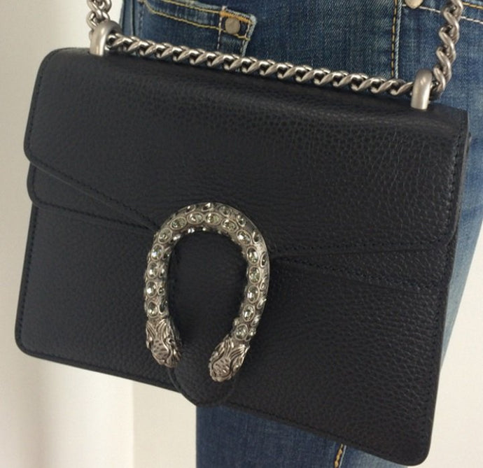 Gucci dionysus mini in black leather AW 18/19