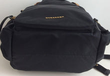 Load image into Gallery viewer, Burberry large rucksack in technical nylon and leather