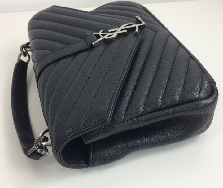 AliciaShop USED SAINT LAURENT COLLEGE MEDIUM CHAIN BAG IN BLACK