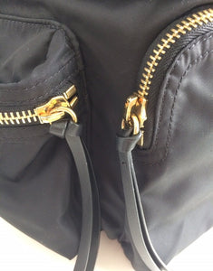 Burberry large rucksack in technical nylon and leather