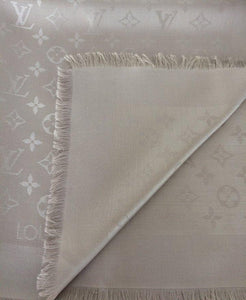 Louis Vuitton monogram shawl greige