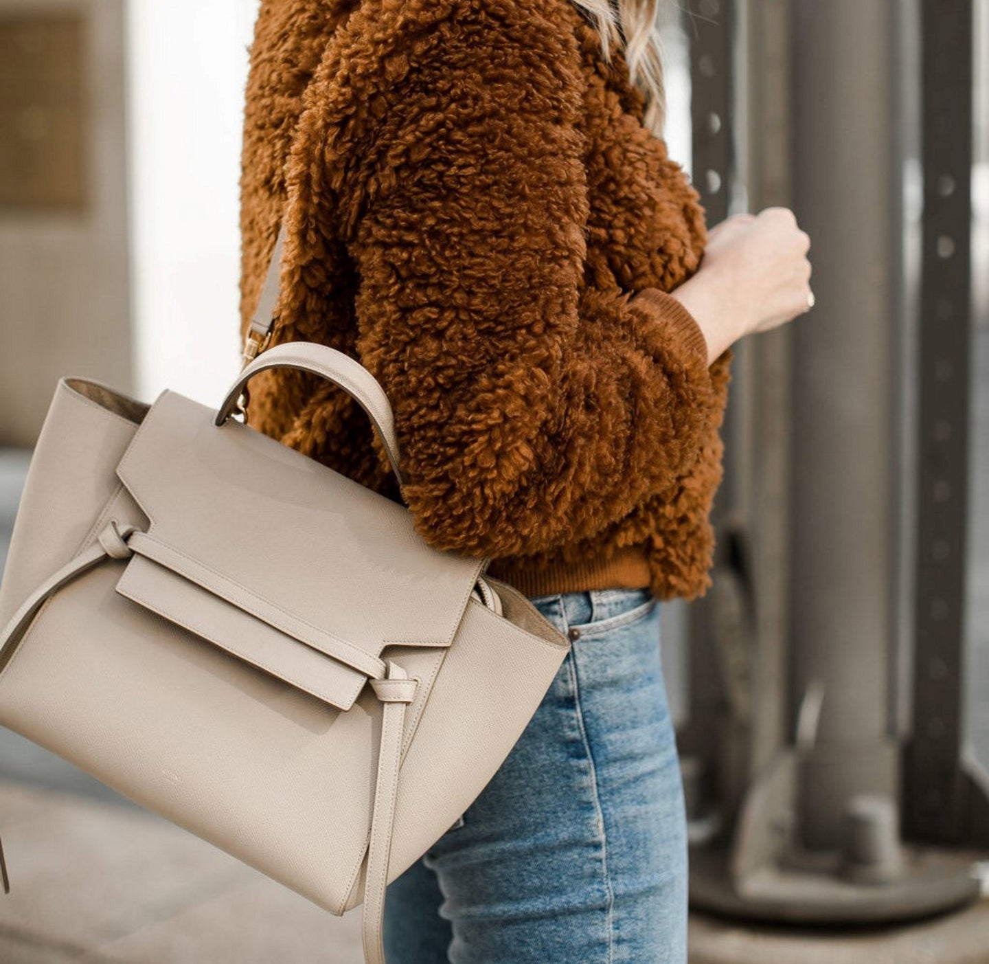 Taupe belt bag Clearance
