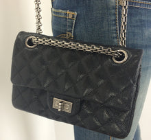Load image into Gallery viewer, Chanel 2.55 reissue 224 mini double flap in caviar