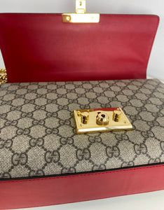 Gucci GG supreme medium padlock bag