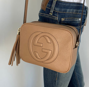 Rose Beige Gucci Soho Disco Bag Shoulder Bag Gucci Soho Disco Bag