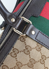 Load image into Gallery viewer, Gucci vintage web boston bag