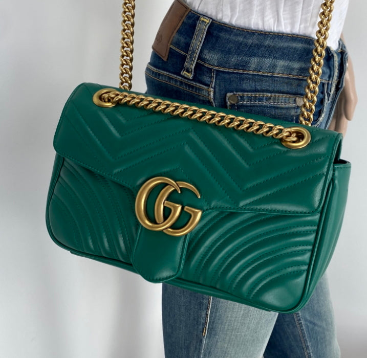 Gucci marmont small matelasse shoulder bag