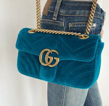 Load image into Gallery viewer, Gucci GG velvet mini marmont