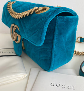 Gucci GG velvet mini marmont