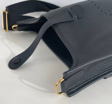 Load image into Gallery viewer, Hermes Evelyne 29 poche III black/gold