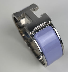 Hermes Clic Clac H enamel wide bracelet