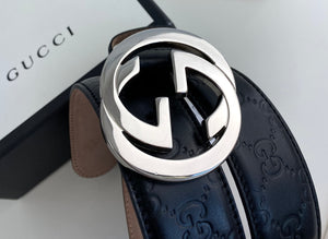 Gucci GG signature interlocking belt size 85
