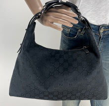 Load image into Gallery viewer, Gucci medium hobo horsebit bag
