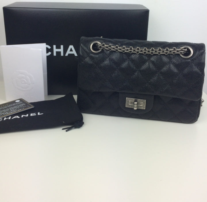 Chanel 2.55 reissue 224 mini double flap in caviar