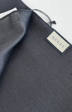 Load image into Gallery viewer, Gucci GG jacuard monogram wool and silk shawl
